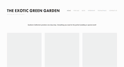 Desktop Screenshot of exoticgreengarden.com