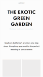 Mobile Screenshot of exoticgreengarden.com